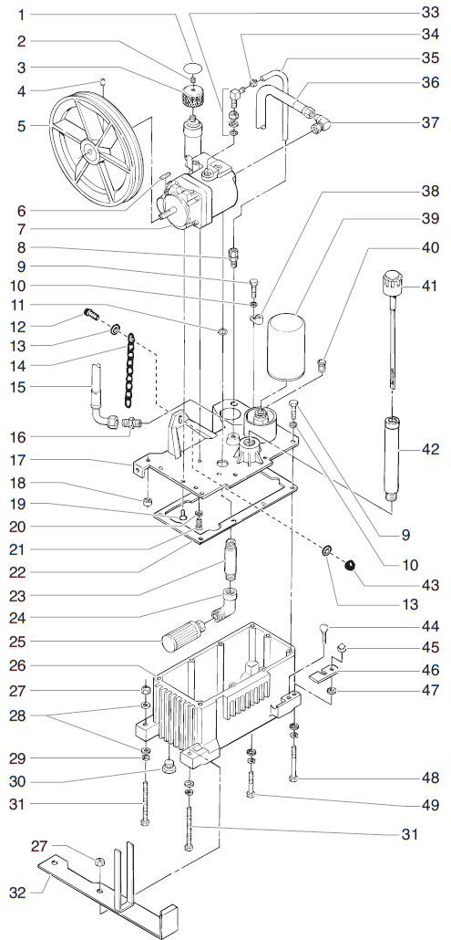PowrLiner 8900 Hydraulic System Assembly Parts